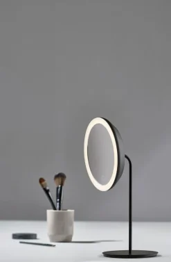 Zone Denmark Bordsspeglar-Bordsspegel Med Ljus, 5x Zoom, Svart