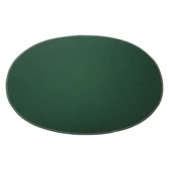 Ørskov Bordstabletter & Glasunderlägg-Bordstablett Oval 35x48 cm, Mörkgrön