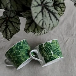 Götefors Porslin Tekoppar|Kaffekoppar-Botanica Myrten Kopp,