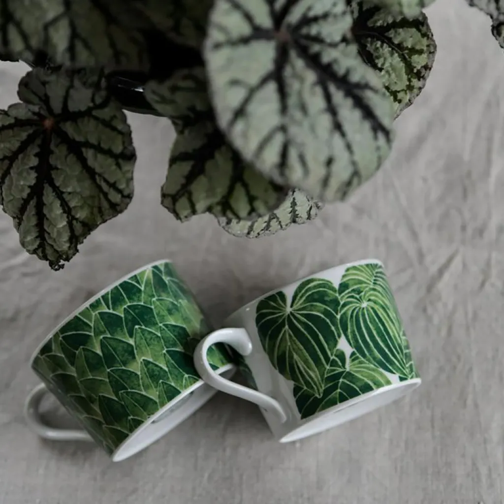 Götefors Porslin Tekoppar|Kaffekoppar-Botanica Myrten Kopp,