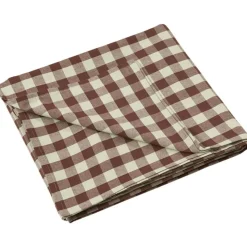 Ferm Living Dukar & Löpare-Bothy Check Bordsduk 150x240 cm, Cinnamon / Grey Green