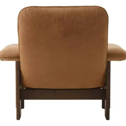 Audo Copenhagen Fotpallar|Fåtöljer-Brasilia Fåtölj Med Ottoman Mörkbetsad Ek, Root