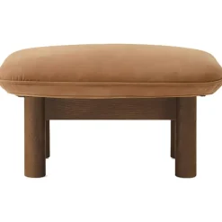 Audo Copenhagen Fotpallar|Fåtöljer-Brasilia Fåtölj Med Ottoman Mörkbetsad Ek, Root