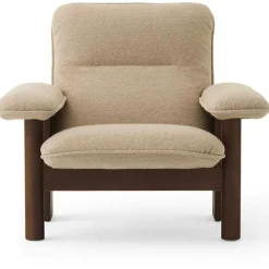 Brasilia Fåtölj Med Ottoman Walnut, Root