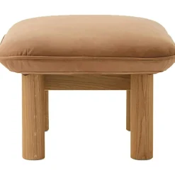 Audo Copenhagen Fotpallar|Fåtöljer-Brasilia Fåtölj Med Ottoman Naturlig Ek, Sheepskin Nature