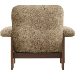 Brasilia Fåtölj, Walnut / Sheepskin Nature