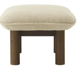 Brasilia Ottoman Mörkbetsad Ek, Sheepskin Nature