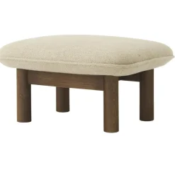 Brasilia Ottoman Mörkbetsad Ek, Sheepskin Nature