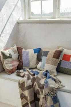 Mette Ditmer Prydnadskuddar & Fodral-Brick Kuddfodral 50x50 cm, Olivgrön