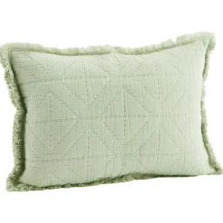 Broderat Kuddfodral 30x45 cm, Off-white