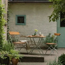 Grythyttan stålmöbler Bänkar & Trädgårdsbänkar-Bryggerisoffa, Vitlackad Ek / Varmförzinkat Stål