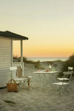 Grythyttan stålmöbler Bänkar & Trädgårdsbänkar-Bryggerisoffa, Vitlackad Ek / Varmförzinkat Stål