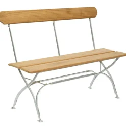 Grythyttan stålmöbler Bänkar & Trädgårdsbänkar-Bryggerisoffa, Vitlackad Ek / Varmförzinkat Stål