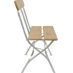 Grythyttan stålmöbler Bänkar & Trädgårdsbänkar-Bryggerisoffa, Vitlackad Ek / Varmförzinkat Stål