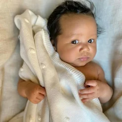 Bubble Babyfilt 80x100 cm, Kaffe