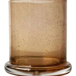 Bubble Ljuslykta Ø10 cm, Brun