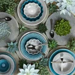 Bubbles Sopptallrik 25 cm, Grå