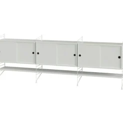 String Modulära Hyllsystem|Skänkar & Sideboards-Bundle I Sidobord, Beige / Valnöt