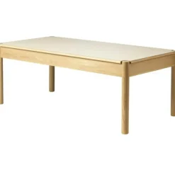 FDB Møbler Soffbord-C44 Soffbord Ek / Linoleum, 60x120 cm