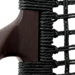 Vipp Fåtöljer-Cabin Loungefåtölj, Mörk Ek / Svart Läder