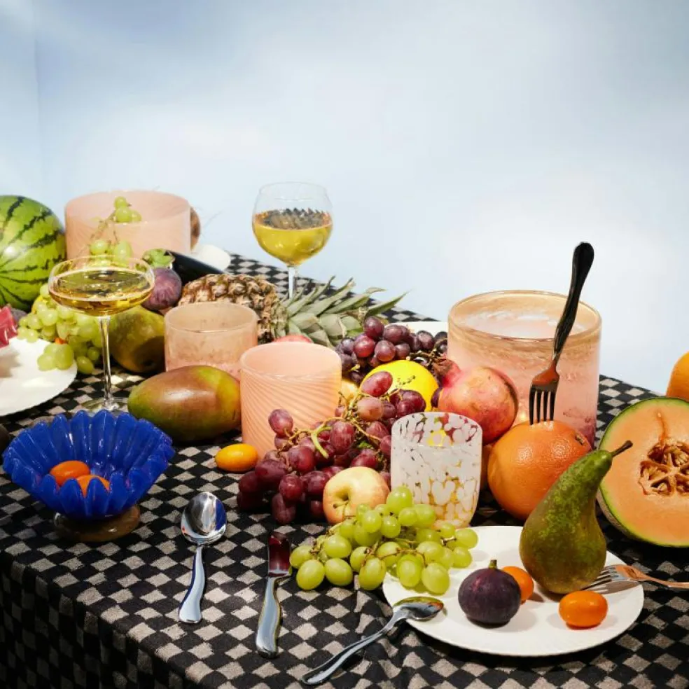 Calore Ljushållare XS, Line Rosa/Beige