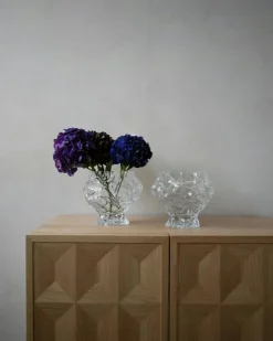 Hein Studio Vaser-Canyon Medi- Clear Vas 18 cm, Rök