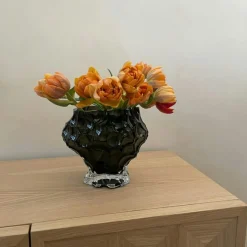 Hein Studio Vaser-Canyon Medi- Clear Vas 18 cm, Rök