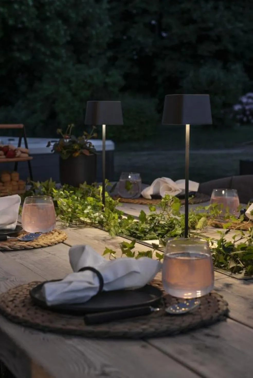 Capri Bordslampa Portabel, Vit