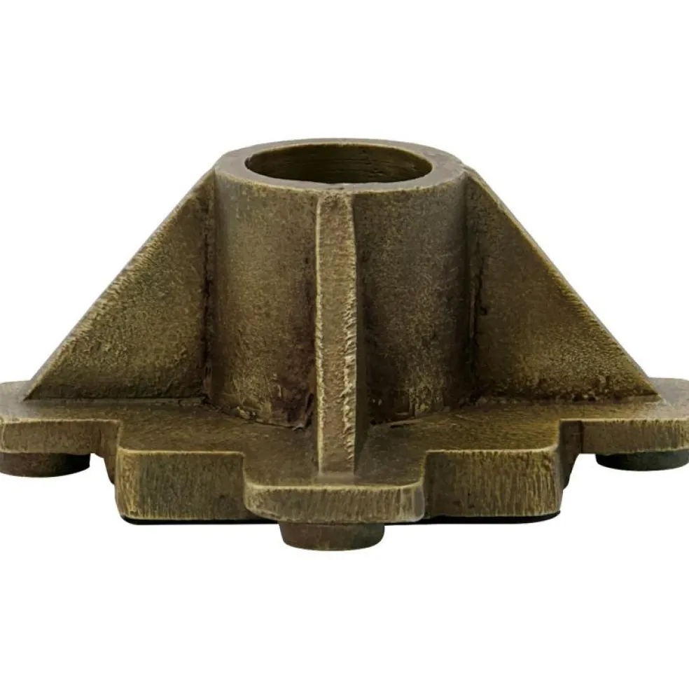 Castle Ljusstake Antik Aluminium, 9x9 cm