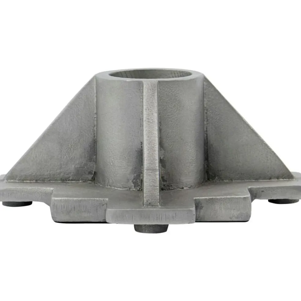 Castle Ljusstake Antik Aluminium, 9x9 cm