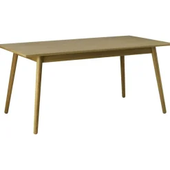 C35B Matbord 160 cm, Lackerad Ek / Svart Linoleum