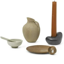 Ferm Living Ljuslyktor|Vaser-Ceramic Advent Gåvoset 4 Delar