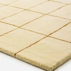 Chhatwal & Jonsson Ullmattor|Tuftade Mattor-Chakra Rug, Off White Matta 180x270 cm, Cactus Green