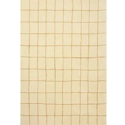 Chhatwal & Jonsson Ullmattor|Tuftade Mattor-Chakra Rug, Off White Matta 180x270 cm, Cactus Green