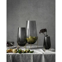 Audo Copenhagen Vaser-Échasse Vas M, Smoked/ Brass