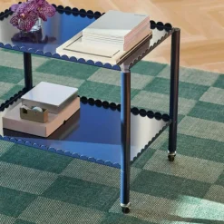 HAY Slätvävda Mattor|Ullmattor-Check Ullmatta 200x300 cm, Grå