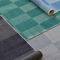 HAY Slätvävda Mattor|Ullmattor-Check Ullmatta 200x300 cm, Grå