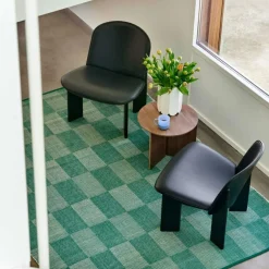 HAY Slätvävda Mattor|Ullmattor-Check Ullmatta 200x300 cm, Grå