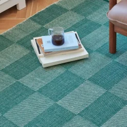 HAY Slätvävda Mattor|Ullmattor-Check Ullmatta 200x300 cm, Grå