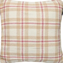 Lexington Prydnadskuddar & Fodral-Checked Organic Kuddfodral 50x50 cm, Blå