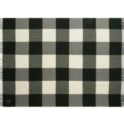 Lexington Plädar & Filtar-Checked Pläd Återvunnen Ull 130x170 cm,