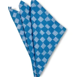 ByON Servetter & Tillbehör-Checki Tygservett Bomull 45x45 cm 2-pack, Blå