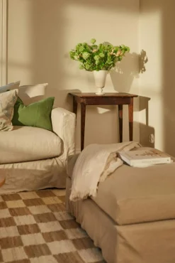 Decotique Jutemattor-Chess Matta Natural Jute / Off-white, 200x300 cm