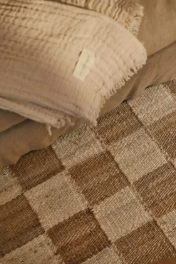 Decotique Jutemattor-Chess Matta Natural Jute / Off-white, 200x300 cm