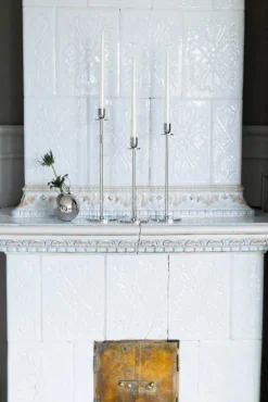 Hilke Collection Ljusstakar-Chiaro Di Luna Ljusstake Förnicklad mässing, 40 cm