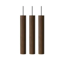 Umage Fönsterlampor|Pendellampor-Chimes 3 Pendel, Mörk Ek