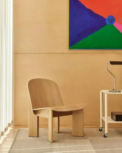 Chisel Loungefåtölj, Mörk Bordeaux