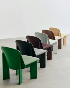 Chisel Loungefåtölj, Mörk Bordeaux