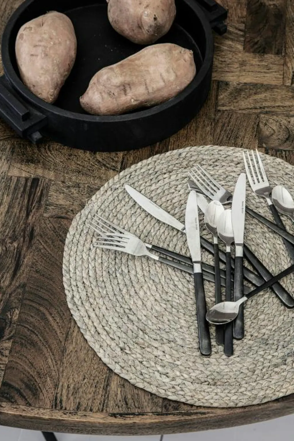 House Doctor Bordstabletter & Glasunderlägg-Circle Bordstablett 4 st, Ljusgrå