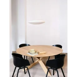 Circle Matbord Ø136, Ek